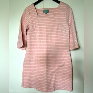 Skies Are Blue Pink Stripe Dress